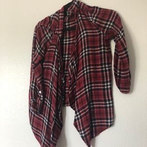 Flannel cardigan